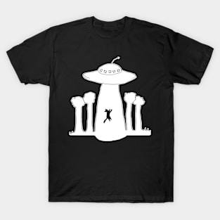 UFO abducting a cat T-Shirt